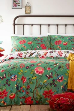 Furn. Pomelo Tropical Floral Reversible Duvet Cover And Pillowcase Set
