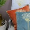 Furn. Desert Palm Embroidered Polyester Filled Cushion