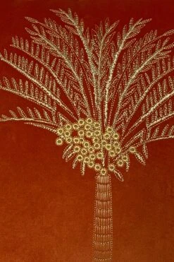 Furn. Desert Palm Embroidered Polyester Filled Cushion -Furn Store 241934s3