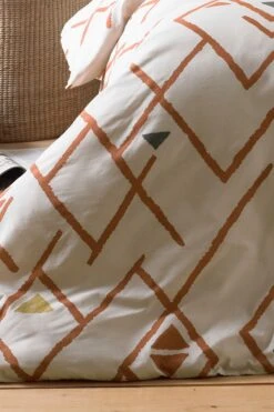 Furn. Brick Red Inka African Inspired Printed Duvet Cover And Pillowcase Set 5 Furn. Brick Red Inka African Inspired Printed Duvet Cover And Pillowcase Set -Furn Store 247529s3