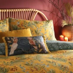 Furn. Riva Mazari Mustard Duvet Cover And Pillowcase Set -Furn Store 30710708 alt01