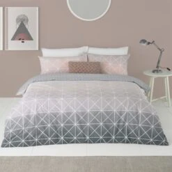 Furn. Spectrum Blush Ombre Reversible Duvet Cover And Pillowcase Set -Furn Store 30719374