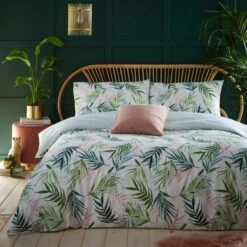 Furn. Bali Palm Floral Reversible Duvet Cover And Pillowcase Set 21 Furn. Bali Palm Floral Reversible Duvet Cover And Pillowcase Set -Furn Store 30746985