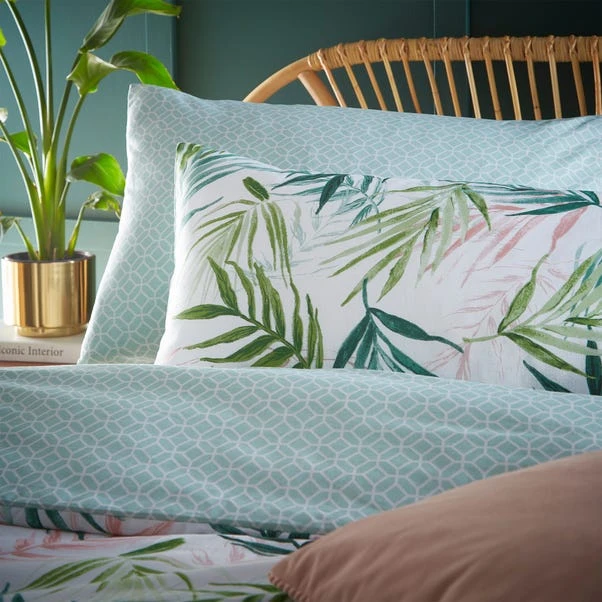 Furn. Bali Palm Floral Reversible Duvet Cover And Pillowcase Set 2 Furn. Bali Palm Floral Reversible Duvet Cover And Pillowcase Set - Image 2