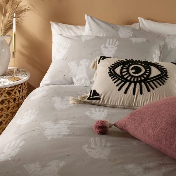 Furn. Be Kind Grey Duvet Cover & Pillowcase Set 8 Furn. Be Kind Grey Duvet Cover & Pillowcase Set - Image 8