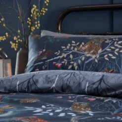 Furn. Forest Fauna Navy Duvet Cover & Pillowcase Set -Furn Store 30824063 alt02