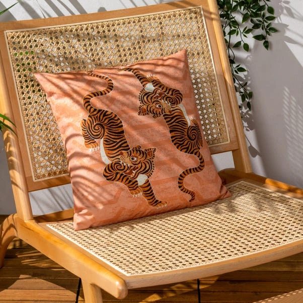 Furn. Tibetan Tiger Outdoor Cushion 1 Furn. Tibetan Tiger Outdoor Cushion