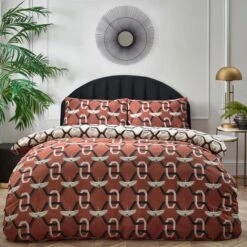 Furn. Avalon Duvet Cover And Pillowcase Set Brick -Furn Store 30876779 alt03