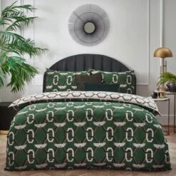 Furn. Avalon Duvet Cover And Pillowcase Set Green -Furn Store 30876780