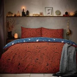 Furn. Witchy Vibes Duvet Cover And Pillowcase Set Rust -Furn Store 30877044 alt03