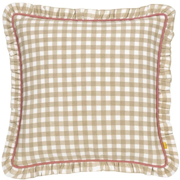 Furn. Maude Gingham Cotton Square Cushion 15 Furn. Maude Gingham Cotton Square Cushion - Image 15