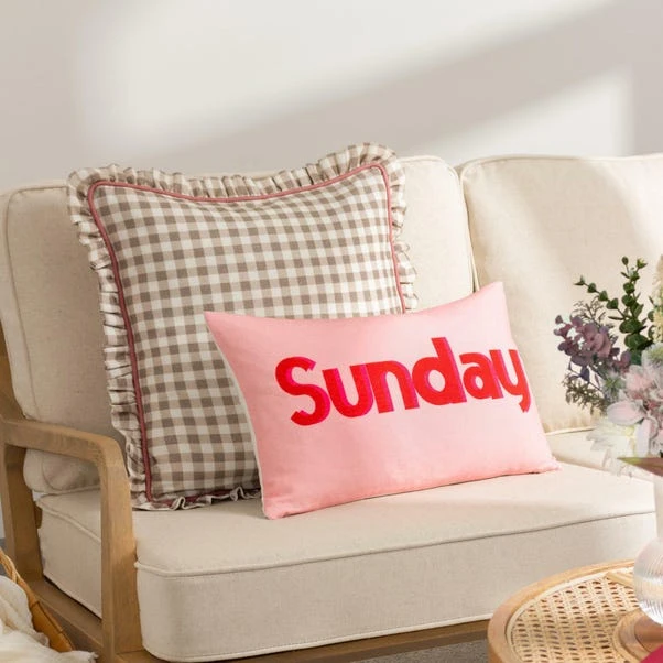 Furn. Maude Gingham Cotton Square Cushion 19 Furn. Maude Gingham Cotton Square Cushion - Image 19