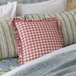 Furn. Maude Gingham Cotton Square Cushion 26 Furn. Maude Gingham Cotton Square Cushion -Furn Store 30918631