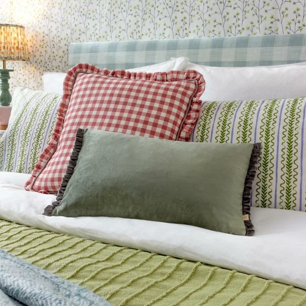 Furn. Maude Gingham Cotton Square Cushion 12 Furn. Maude Gingham Cotton Square Cushion - Image 12