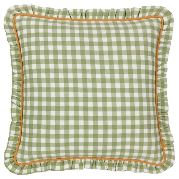 Furn. Maude Gingham Cotton Square Cushion 2 Furn. Maude Gingham Cotton Square Cushion - Image 2