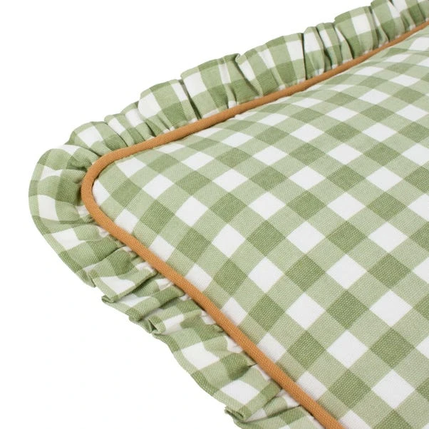 Furn. Maude Gingham Cotton Square Cushion 5 Furn. Maude Gingham Cotton Square Cushion - Image 5