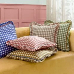Furn. Maude Gingham Cotton Square Cushion 25 Furn. Maude Gingham Cotton Square Cushion -Furn Store 30918632 alt05