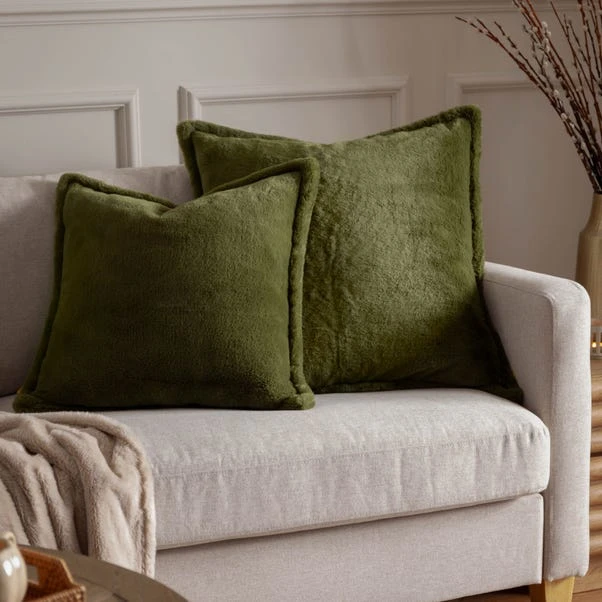 Furn Kallu Faux Fur Reversible Square Cushion 13 Furn Kallu Faux Fur Reversible Square Cushion - Image 13