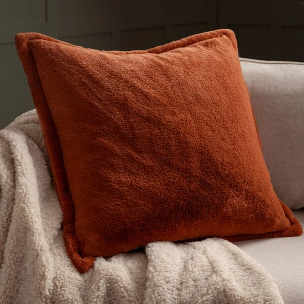 Furn Kallu Faux Fur Reversible Square Cushion 1 Furn Kallu Faux Fur Reversible Square Cushion