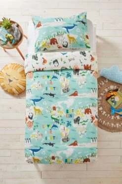 Furn. Love Our Earth Printed Kids Duvet Cover And Pillowcase Set