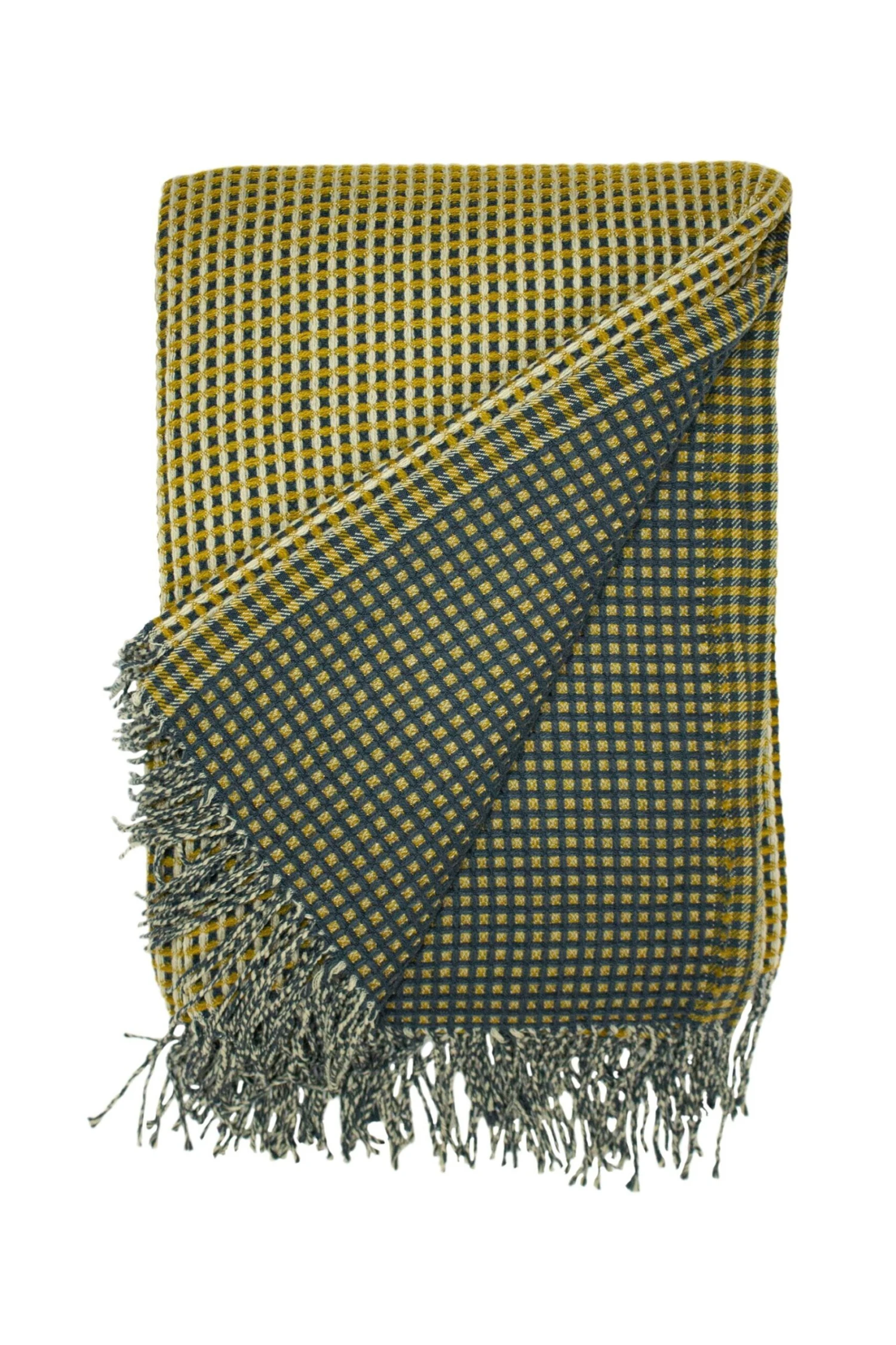 Furn. Rowan Two Tone Waffle Throw 1 Furn. Rowan Two Tone Waffle Throw