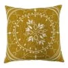 Furn. Mandala Embroidered Polyester Filled Cushion