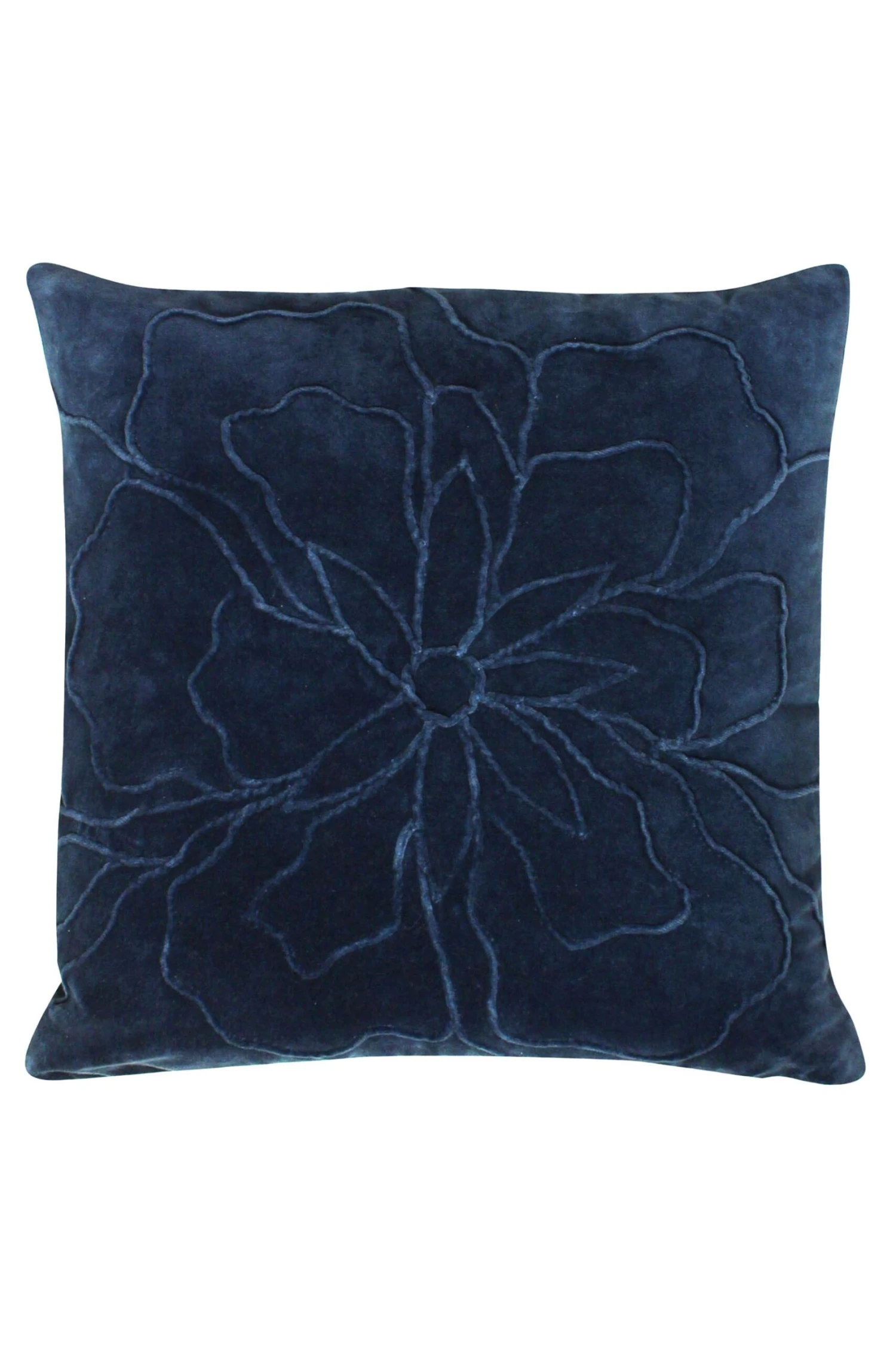 Furn. Angeles Floral Velvet Polyester Filled Cushion 1 Furn. Angeles Floral Velvet Polyester Filled Cushion