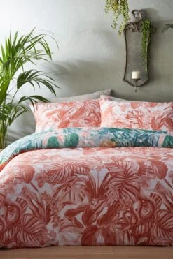 Furn. Medinilla Tropical Reversible Duvet Cover And Pillowcase Set -Furn Store A92673s3