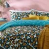 Furn. Ayanna Leopard Reversible Duvet Cover And Pillowcase Set