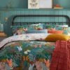Furn. Forage Floral Butterfly Print Reversible Duvet Cover And Pillowcase Set