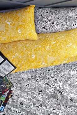 Furn. Doodle Abstract Reversible Duvet Cover And Pillowcase Set -Furn Store C47181s3