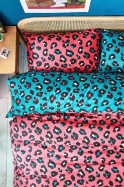 Furn. Leopard Print Reversible Duvet Cover And Pillowcase Set -Furn Store C58970s3