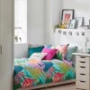 Furn. Coralina Abstract Reversible Duvet Cover And Pillowcase Set