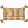 Furn. Ayaan Woven Loop Tufted Cotton Double Pom Pom Cushion
