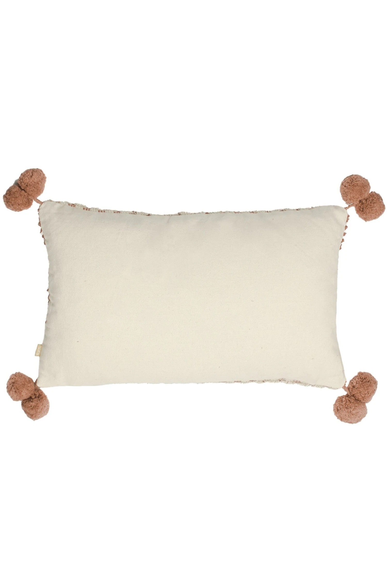 Furn. Ayaan Woven Loop Tufted Cotton Double Pom Pom Cushion 5 Furn. Ayaan Woven Loop Tufted Cotton Double Pom Pom Cushion - Image 5