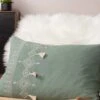 Furn. Pritta Cotton Embroidered Tasselled Cushion