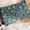 Furn Maeve Tonal Leopard Print Tufted Cotton Cushion