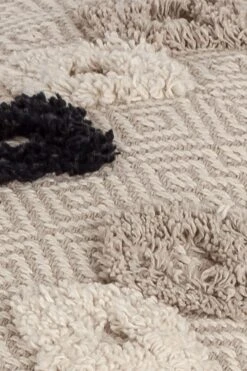 Furn. Benji Tasselled Jacquard Diamond Tufted Cotton Cushion -Furn Store D33709s3