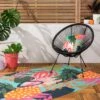 Furn. Coralina Exotic Floral Washable Outdoor/Indoor Rug