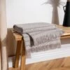 Furn. Linear Woven Fringed Throw