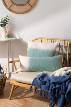 Furn Mizu Dip Dye Cotton Rectangular Cushion