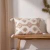 Furn. Dharma Global Cotton Tufted Tasselle Cushion