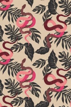 Furn Serpentine Geometric Snake Wallpaper