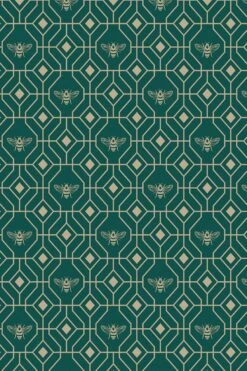 Furn Bee Deco Geometric Foiled Wallpaper