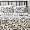 Furn. Coal Skandi Woodland Brushed Cotton Winter Stag Reversible Duvet Cover And Pillowcase Set
