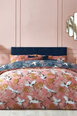 Furn. Demoiselle Botanical Reversible Duvet Cover And Pillowcase Set