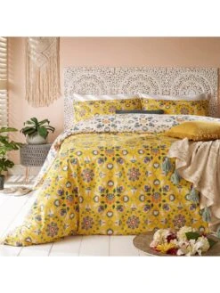 Furn Folk Flora Duvet Cover Set - Ochre
