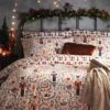 Furn. Nutcracker Christmas Reversible Duvet Cover And Pillowcase Set