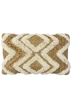 Furn Jana Cotton Tufted Jute Braided Cushion