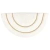 Furn. Semi Circle Cotton Tufted Bath Mat
